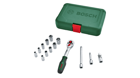 Bosch 1/4" Ratchet Set 14-Piece (10 Years Guarantee)