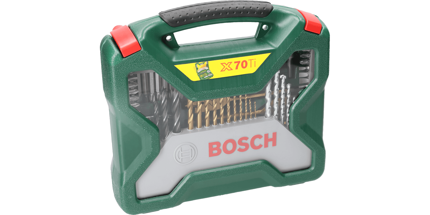 Bosch X-Line Drill- and Screwdriver Bit Set TiN-coated 70 pieces