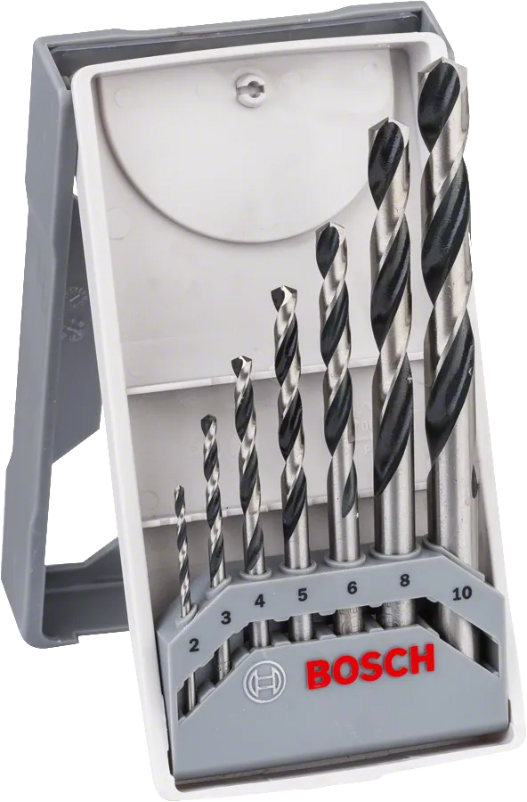 Bosch HSS Twist Drill Bit PointTeQ 7pcs Mini-X-Line Set 2 - 10 mm