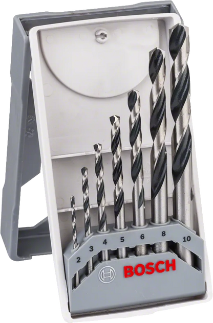 Bosch HSS Twist Drill Bit PointTeQ 7pcs Mini-X-Line Set 2 - 10 mm