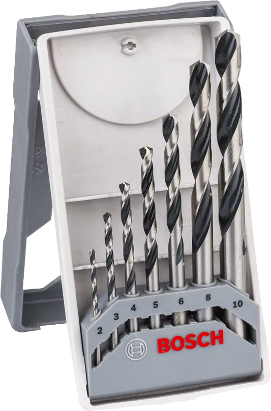 Bosch HSS Twist Drill Bit PointTeQ 7pcs Mini-X-Line Set 2 - 10 mm