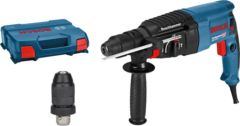 SDS Plus Rotary Hammer Bosch GBH 2-26 F 830 W 4-26 mm + Keyless Quick Release Chuck for metal/wood Drilling