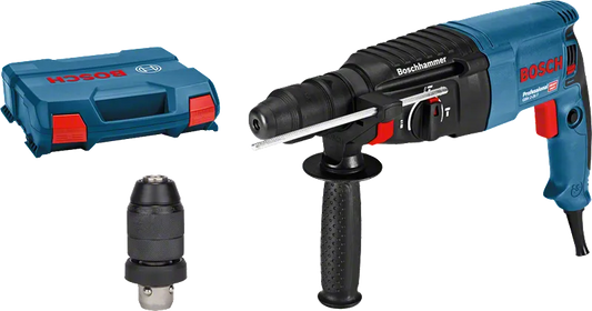 SDS Plus Rotary Hammer Bosch GBH 2-26 F 830 W 4-26 mm + Keyless Quick Release Chuck for metal/wood Drilling