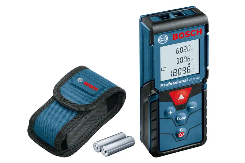Bosch Laser Measure GLM 40, Range 0.15-40 m + 2 AA Batteries