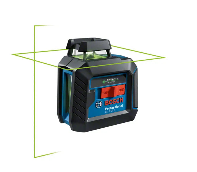 Bosch Line Laser GLL 2-20 G +4 AA Batteries + Mount