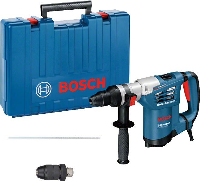 Bosch SDS Plus Rotary Hammer GBH 4-32 DFR, 4-32 mm 900 W + 13 mm wood/metal Keyless Quick Release Chuck