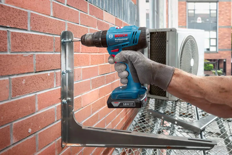 Bosch GSB 183 LI Cordless 13 mm Drill + 2 Batteries 18 V, 2A + 1 Charger