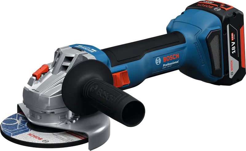 Bosch GWS 18V-8 Cordless 5 inch (125 mm) Angle Grinder +1 Battery 18V, 4A +1 Charger