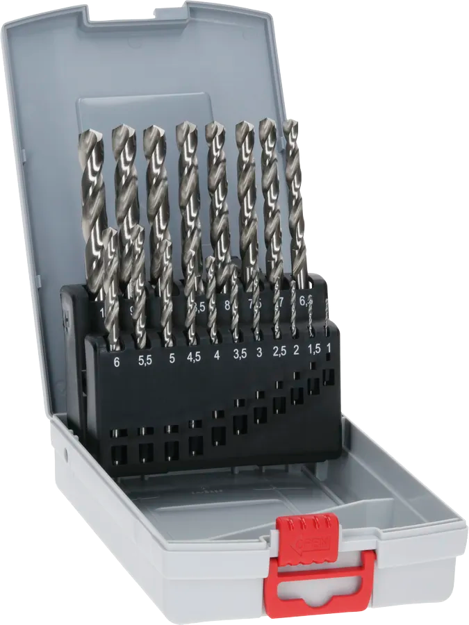 Bosch PRO Metal HSS-G Twist Drill Bit Set, 19 pcs