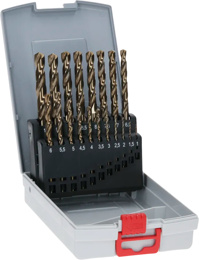 Bosch PRO Stainless Steel HSS-Co Twist Drill Bit Set 1-10 mm 19 pcs