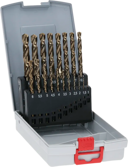Bosch PRO Stainless Steel HSS-Co Twist Drill Bit Set 1-10 mm 19 pcs