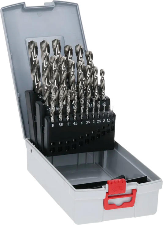 Bosch PRO Metal HSS-G Twist Drill Bit Set, 25 pcs