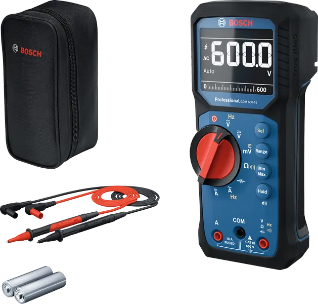 Bosch Multi-meter GDM 600-15 + 2AA Batteries +Pouch