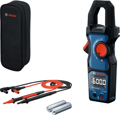 Bosch Clamp Meter GMC 600-15 + 2 AA Batteries + Pouch