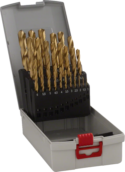 Bosch 19-piece ProBox metal drill bit set HSS-TiN (titanium coating) 1 - 10 mm