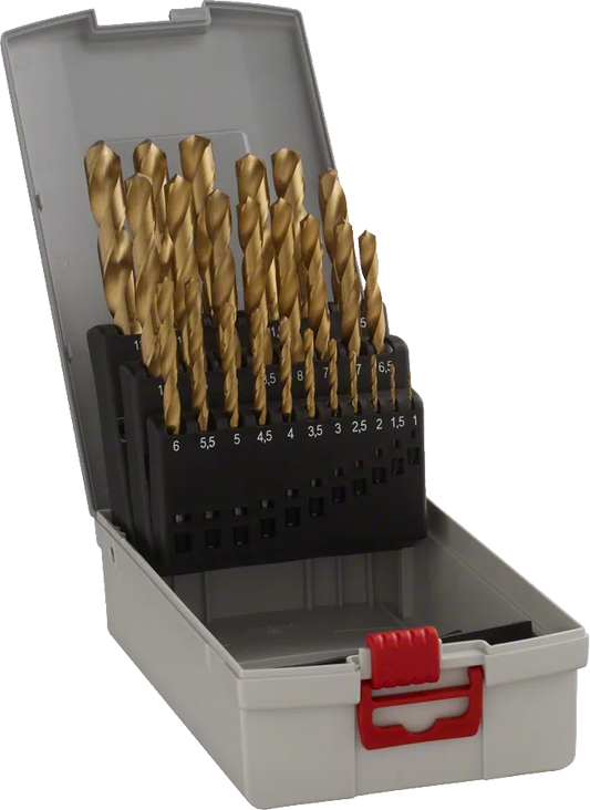Bosch 19-piece ProBox metal drill bit set HSS-TiN (titanium coating) 1 - 10 mm