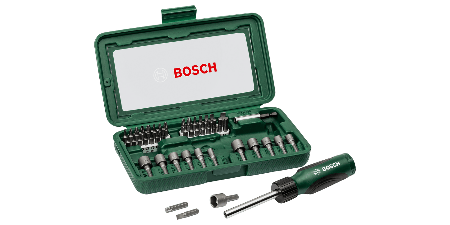 Bosch Screwdriver Bit Set 46 pieces (10 Years Guarantee)