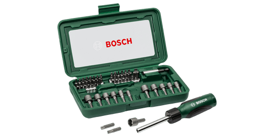 Bosch Screwdriver Bit Set 46 pieces (10 Years Guarantee)