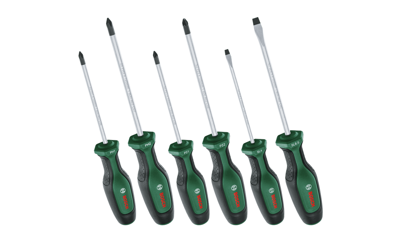 Bosch Screwdriver Set 6-Piece (10 Years Guarantee)