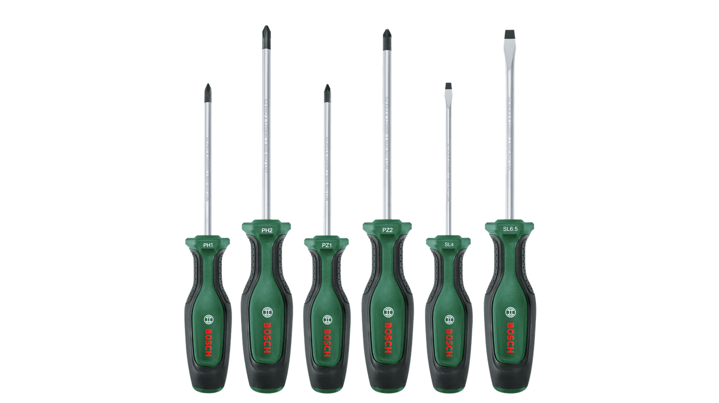 Bosch Screwdriver Set 6-Piece (10 Years Guarantee)