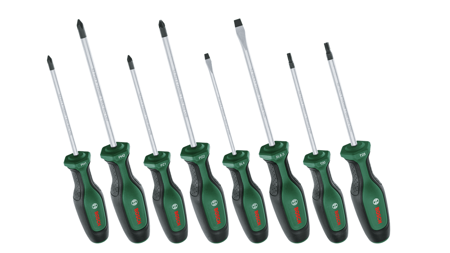 Bosch Screwdriver Set 8-Piece (10 Years Guarantee)